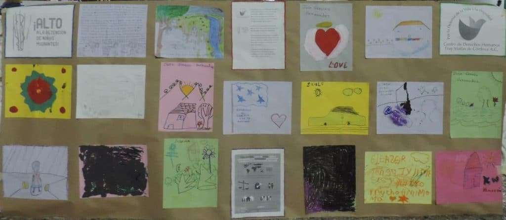 Dibujos y Mensajes de Niñ@s Migrantes / Drawings and Messages from Migrant Children