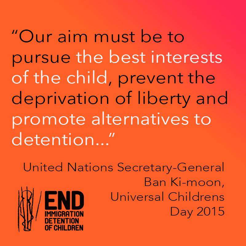 UN Secretary General calls for promotion of Alternatives to Detention for Children