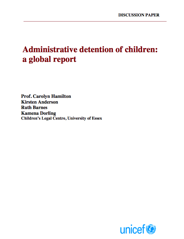 Administrative Detention of Children: a Global Report